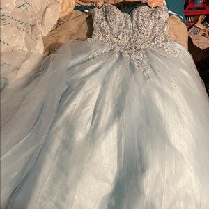 Camille La Vie Light Blue Lace adults Dress